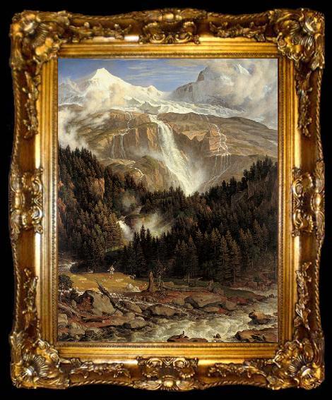 framed  Joseph Anton Koch Schmadribach (mk09), ta009-2